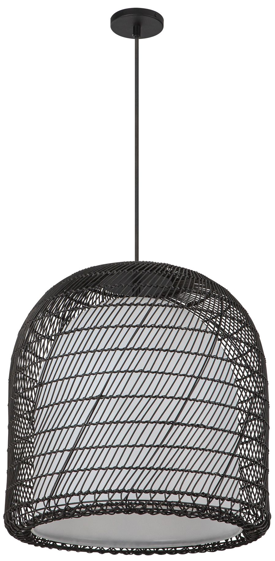 Image 4 Alora Mood Bondi E26 20-in Matte Black/Opal Glass Pendant more views