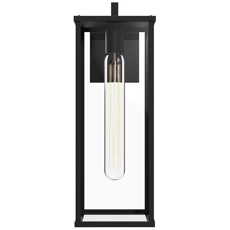 Image 1 Alora Mood Brentwood E26 17-in Glass/Black Exterior Wall Sconce