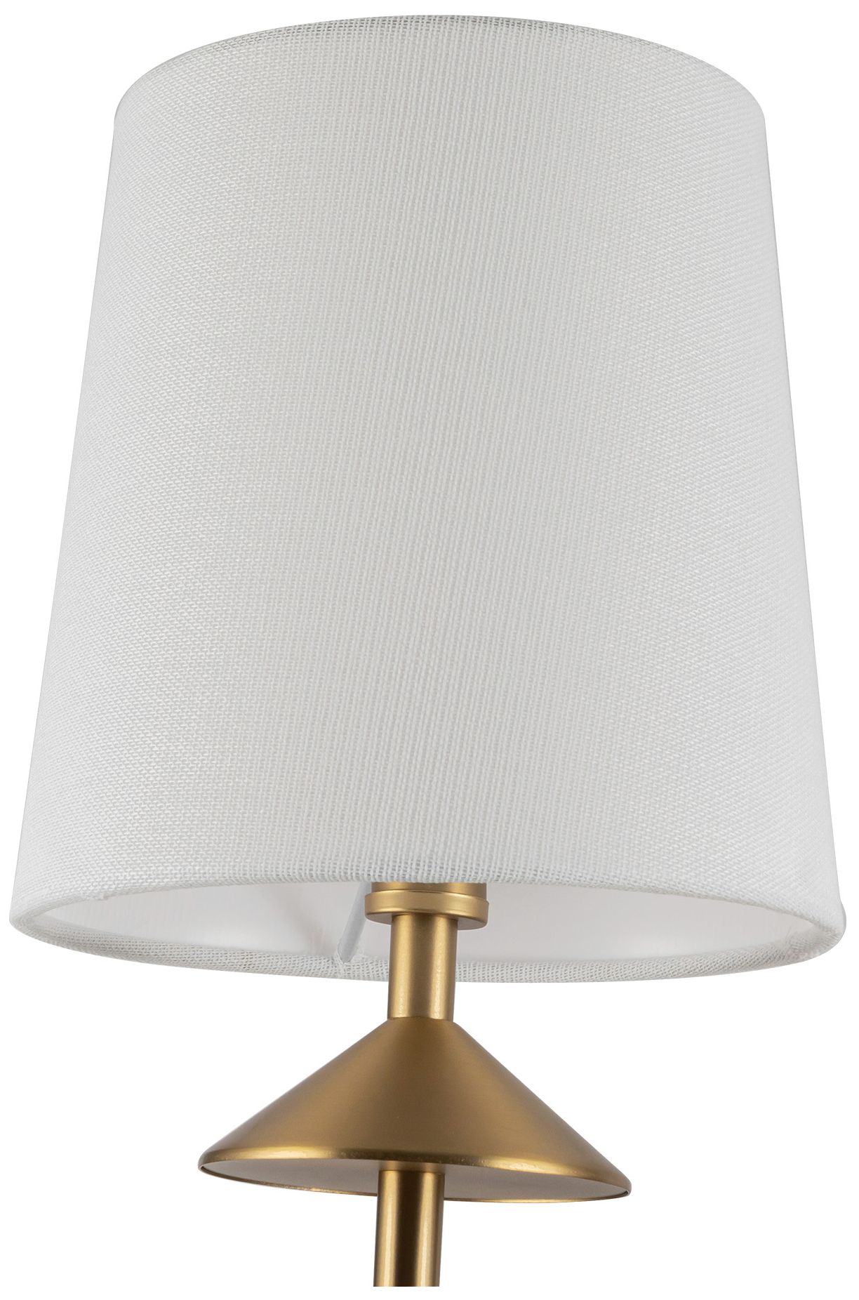 Image 6 Alora Mood Bridgette E12 45-in Brushed Gold/White Linen Socket Chandelier more views