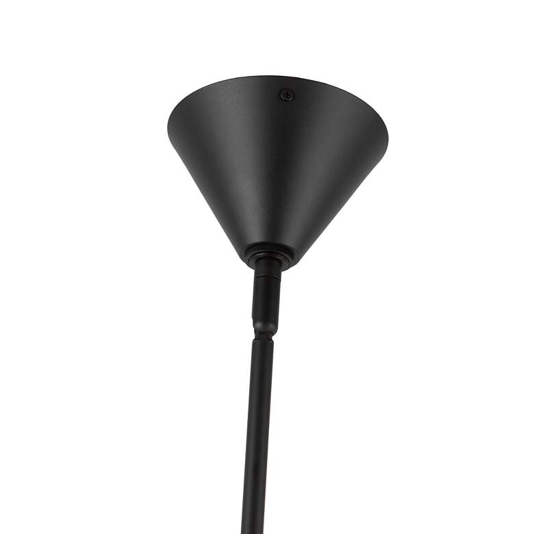 Image 5 Alora Mood Bridgette E12 45-in Matte Black/White Linen Socket Chandelier more views