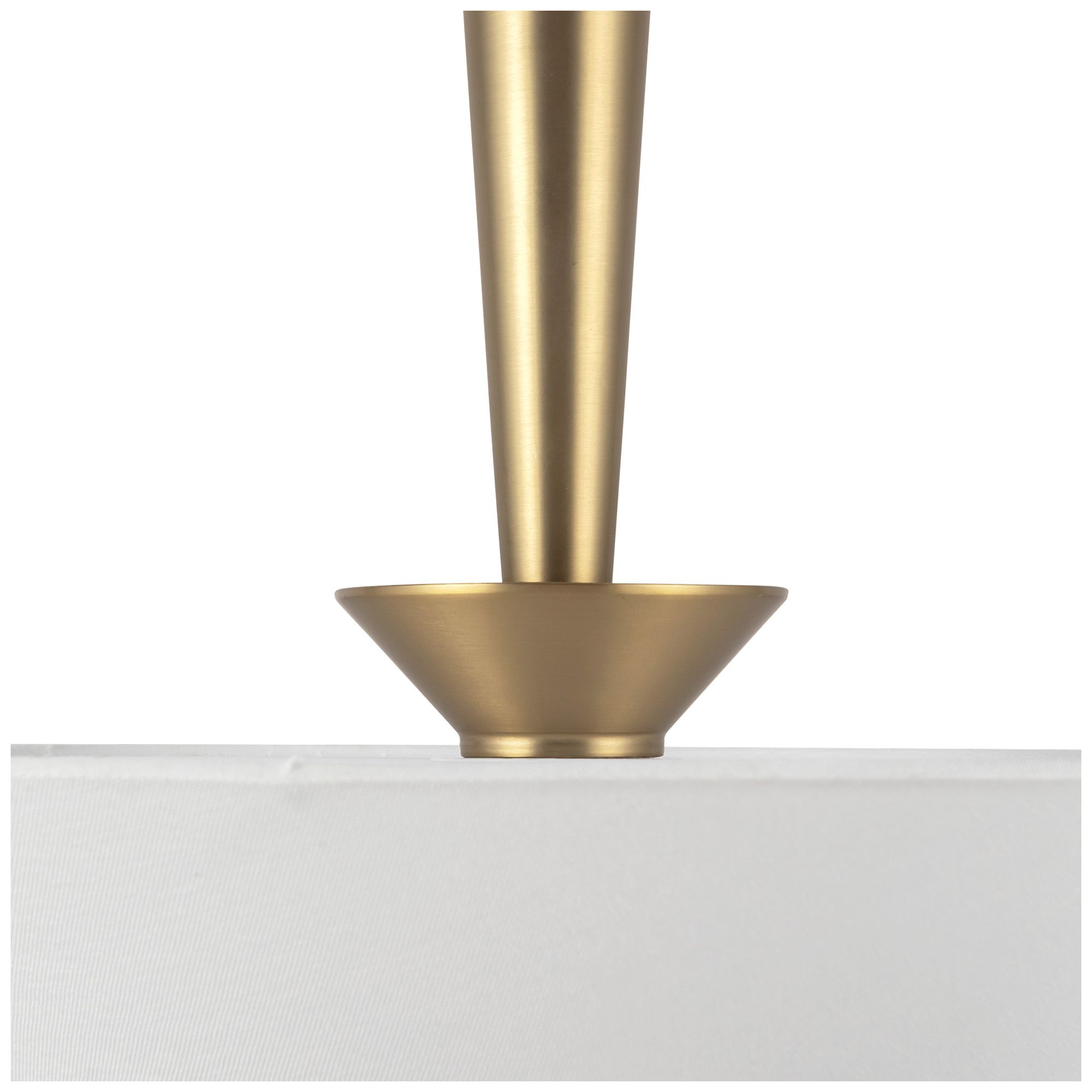 Image 5 Alora Mood Bridgette E26 16-in Brushed Gold/White Linen Pendant more views