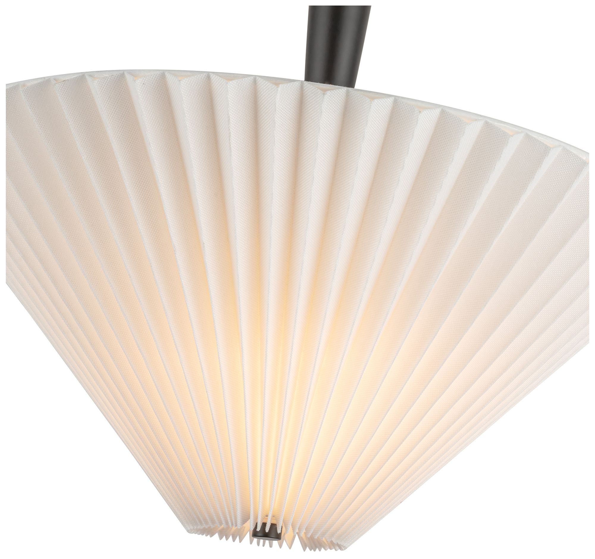 Image 4 Alora Mood Bridgette E26 16-in Matte Black/Folded White Pendant more views