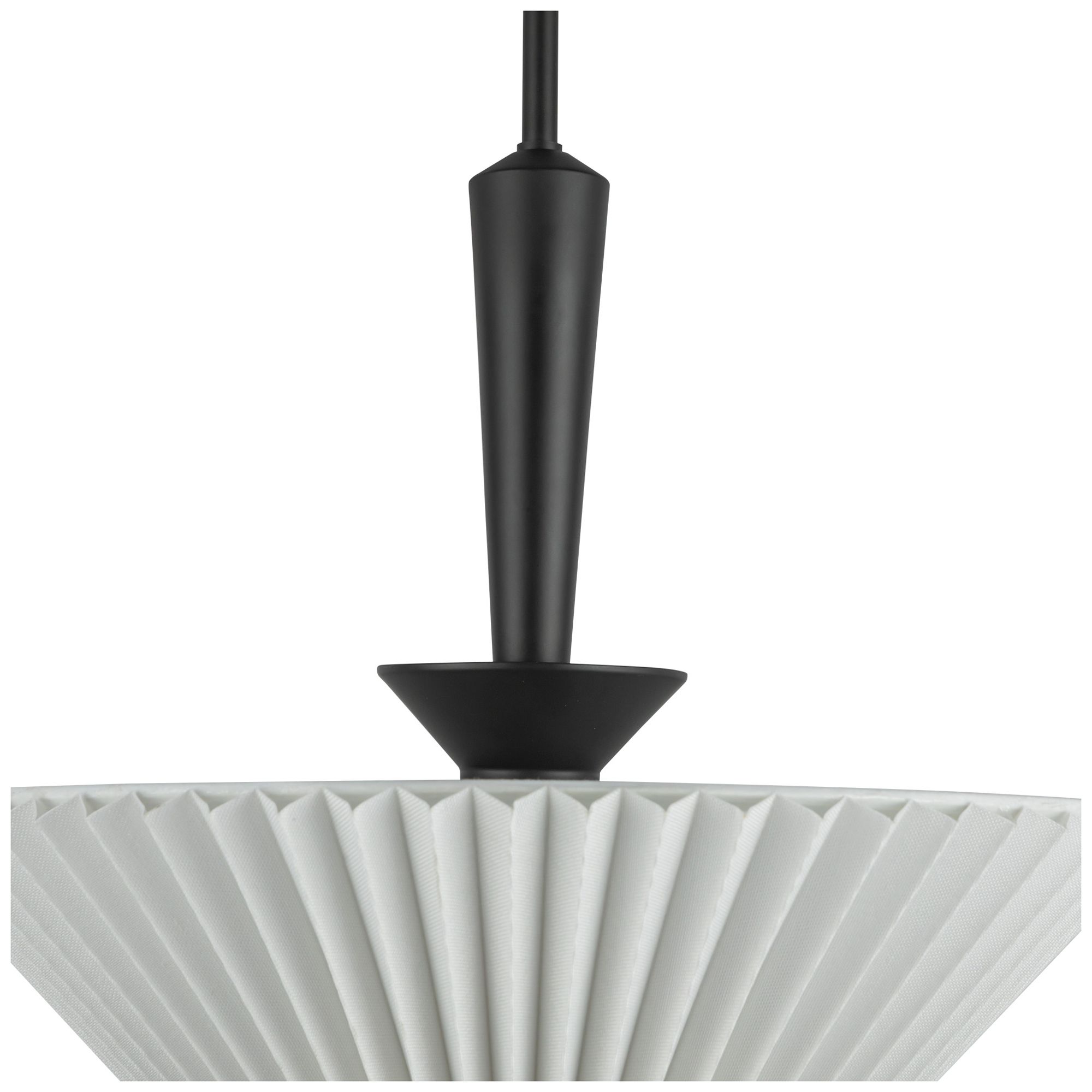 Image 5 Alora Mood Bridgette E26 16-in Matte Black/Folded White Pendant more views