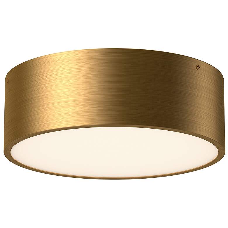 Image 1 Alora Mood Brisbane E26 11-in Aged Gold Flush Mount