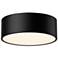 Alora Mood Brisbane E26 12-in Matte Black Flush Mount