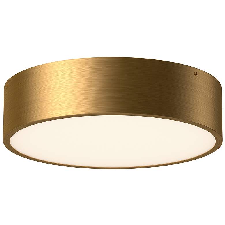 Image 1 Alora Mood Brisbane E26 16-in Aged Gold Flush Mount