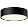 Alora Mood Brisbane E26 16-in Matte Black Flush Mount