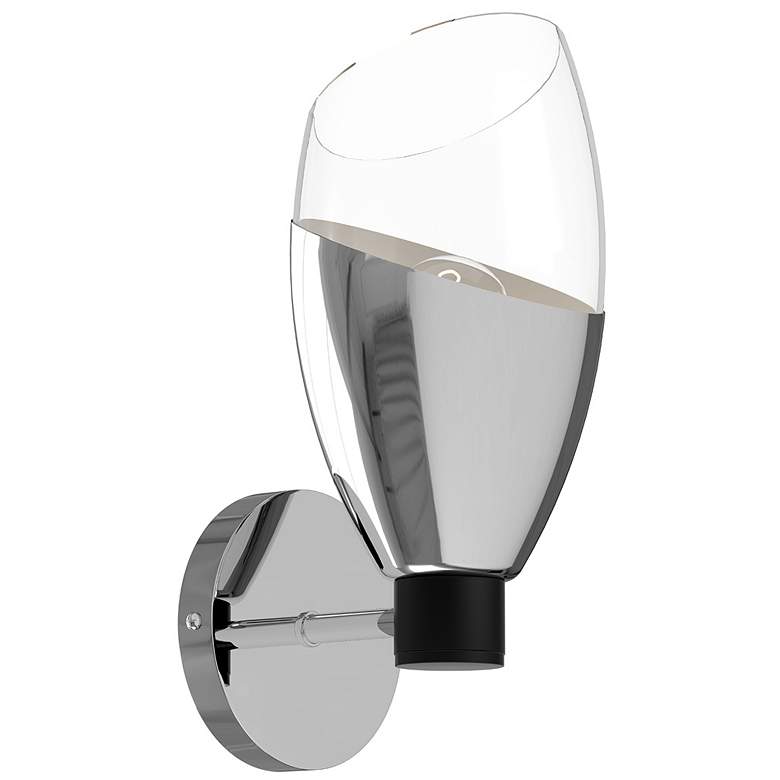 Image 1 Alora Mood Capri E26 5-in Chrome/Clear Glass Wall Vanity