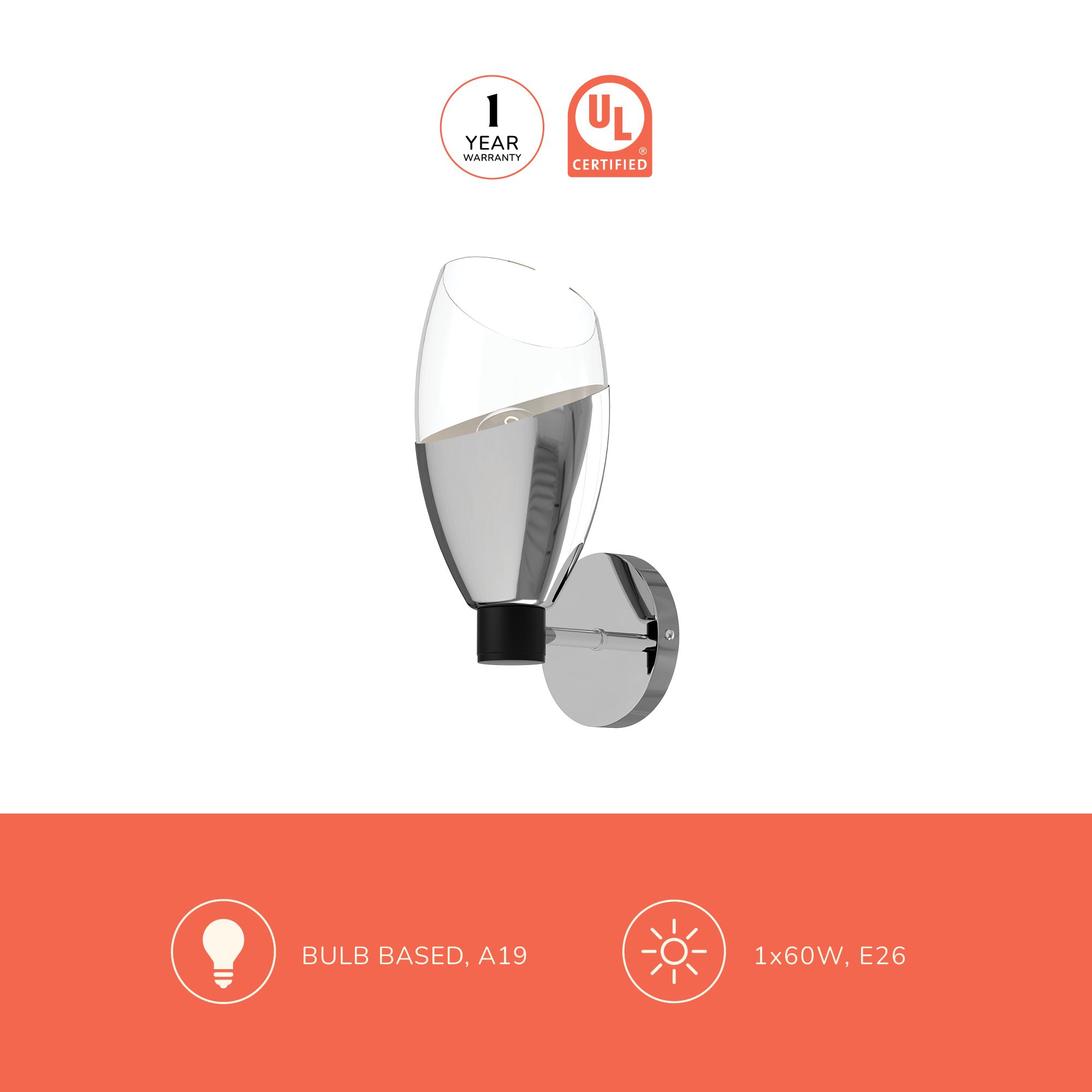 Image 3 Alora Mood Capri E26 5-in Clear Glass/Matte Black Wall Vanity more views