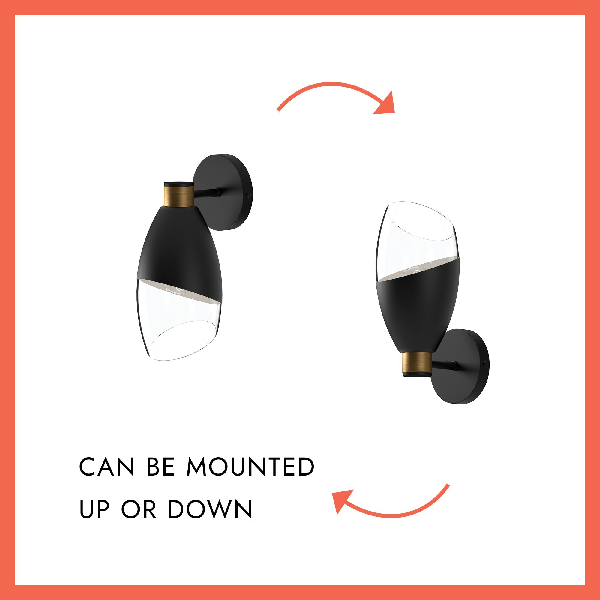 Image 4 Alora Mood Capri E26 5-in Clear Glass/Matte Black Wall Vanity more views