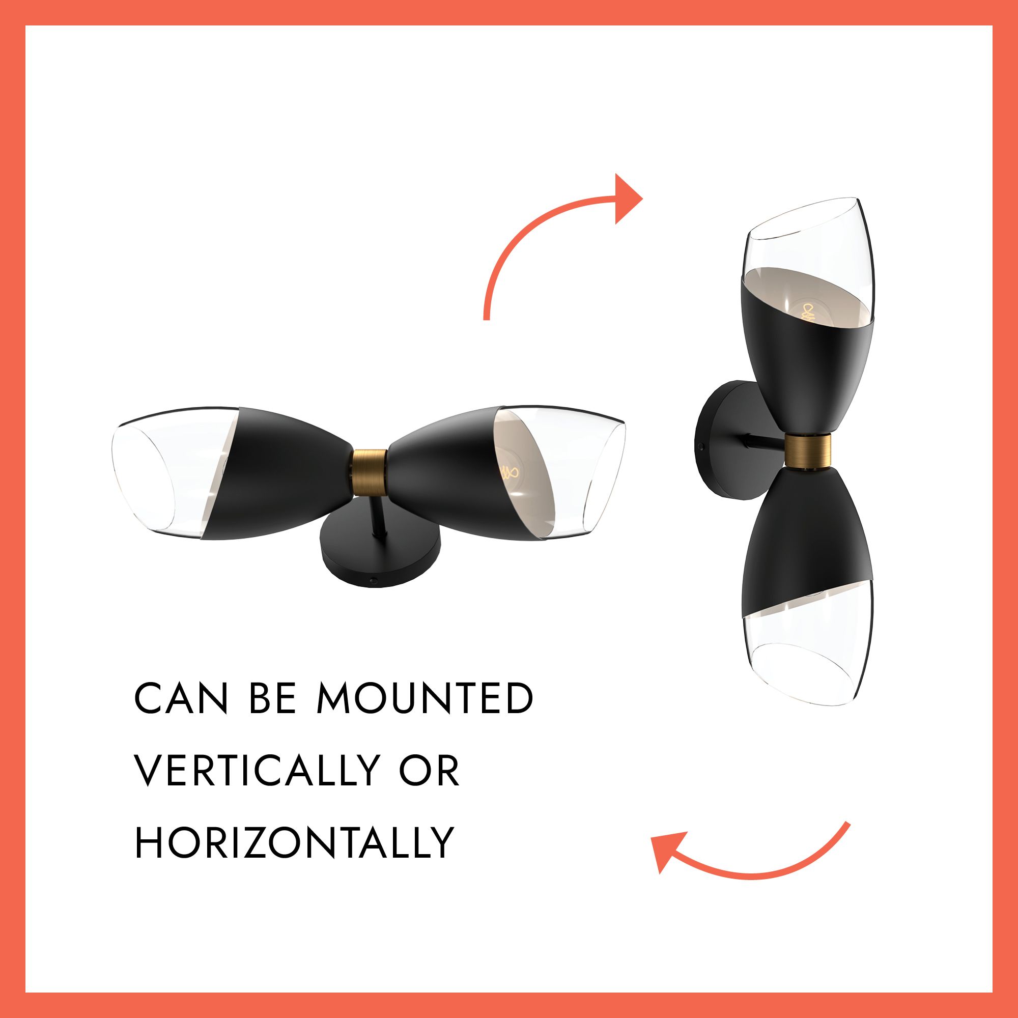 Image 5 Alora Mood Capri E26 5-in Clear Glass/Matte Black Wall Vanity more views