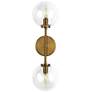 2_Alora Mood Cassia E12 20-in Aged Gold/Clear Glass Wall Vanity more views
