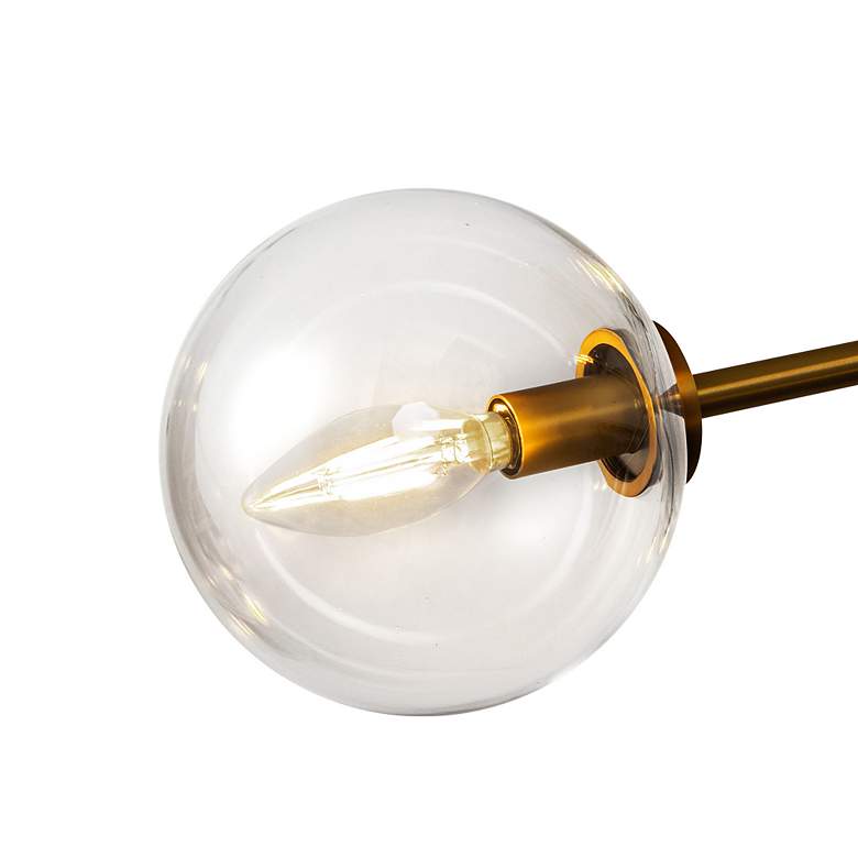 Image 5 Alora Mood Cassia E12 40-in Aged Gold/Clear Glass Chandelier more views