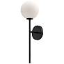 1_Alora Mood Cassia E12 6-in Matte Black/Opal Matte Glass Wall Vanity