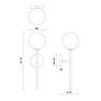 3_Alora Mood Cassia E12 6-in Matte Black/Opal Matte Glass Wall Vanity more views