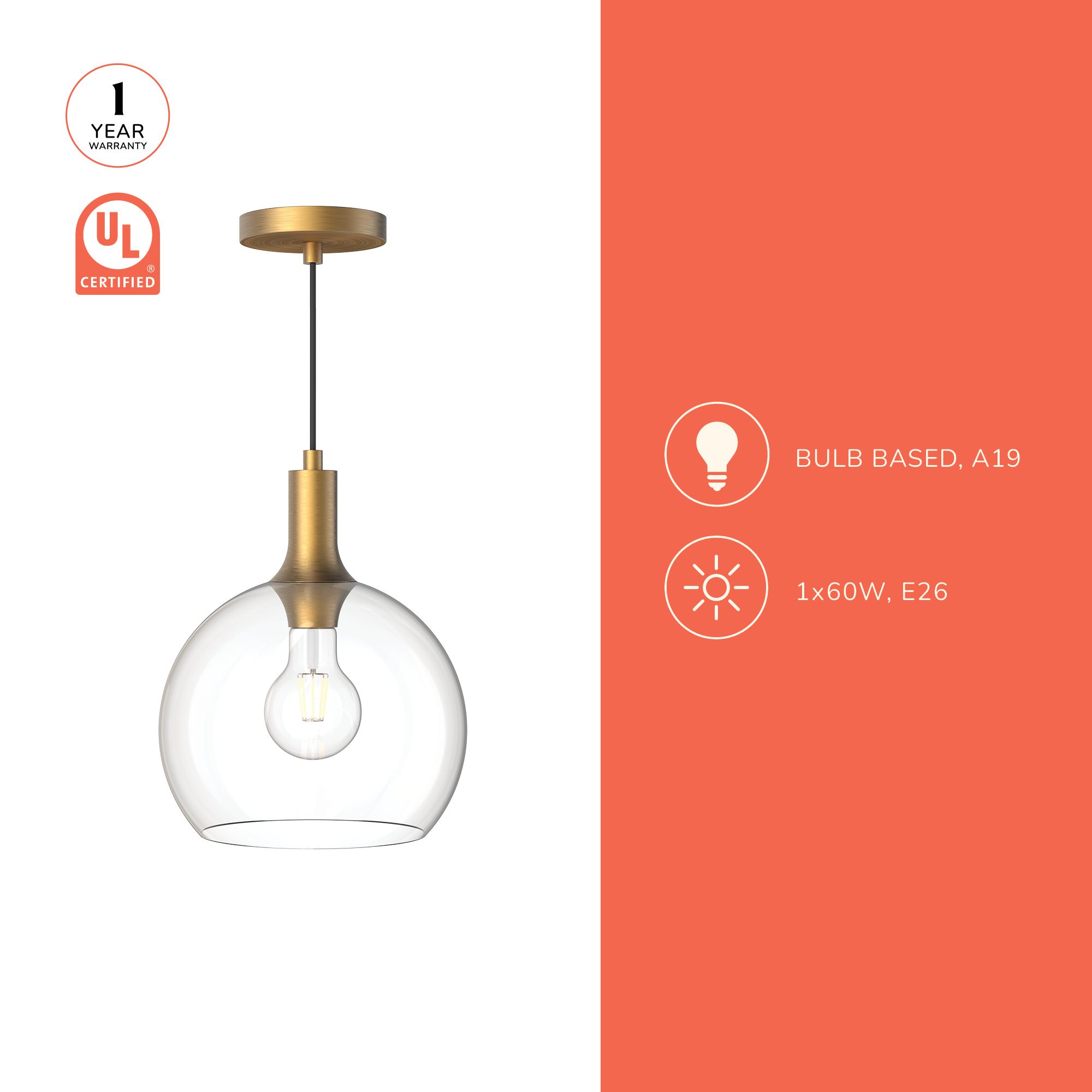 Image 4 Alora Mood Castilla E26 10-in Aged Gold/Opal Matte Glass Pendant more views