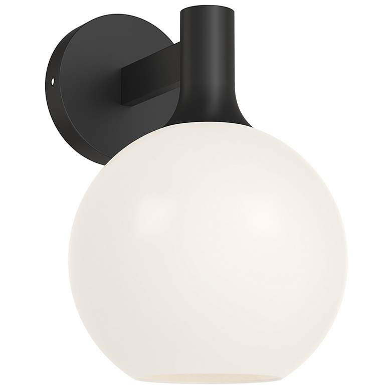 Image 1 Alora Mood Castilla E26 8-in Matte Black/Opal Matte Glass Wall Vanity