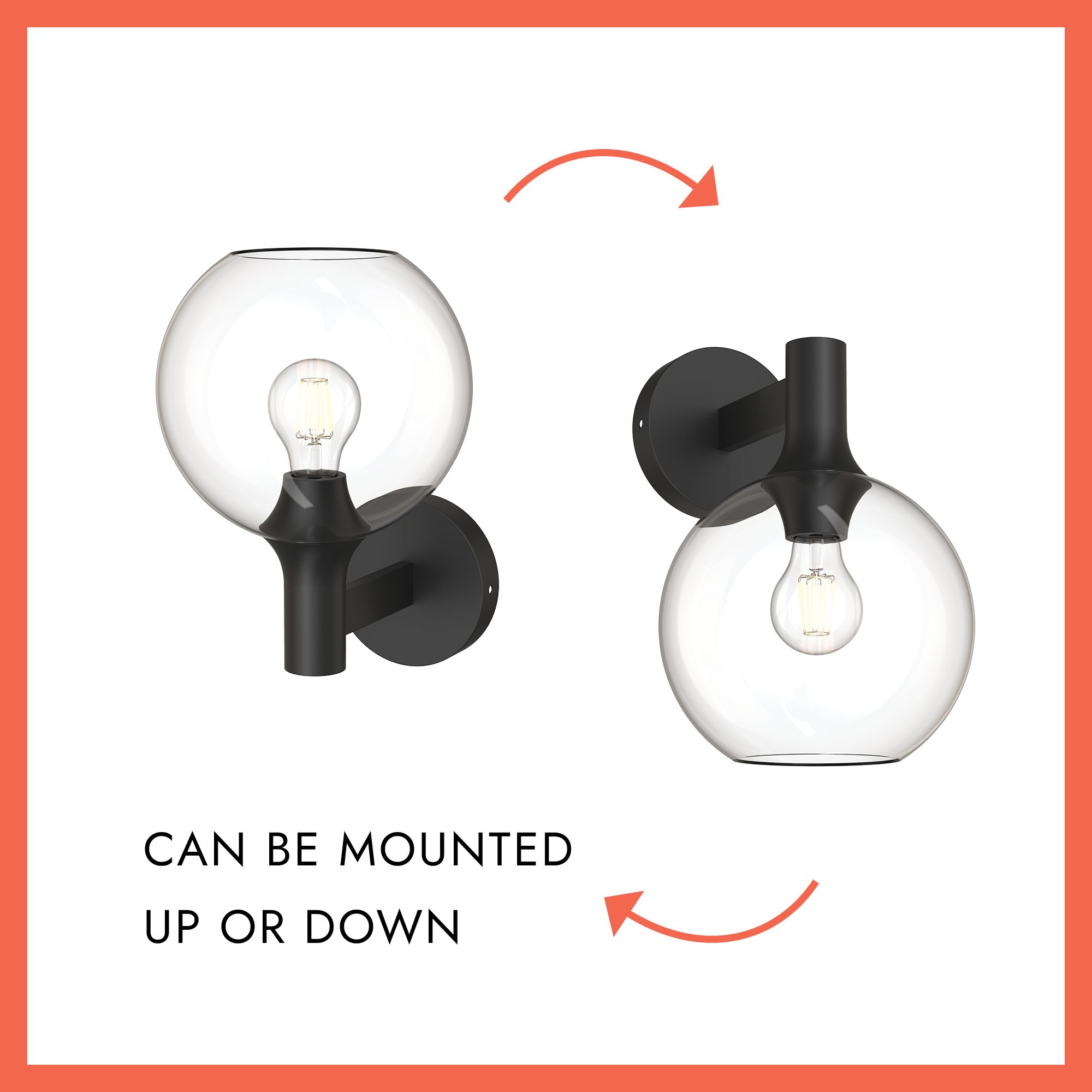 Image 5 Alora Mood Castilla E26 8-in Matte Black/Opal Matte Glass Wall Vanity more views