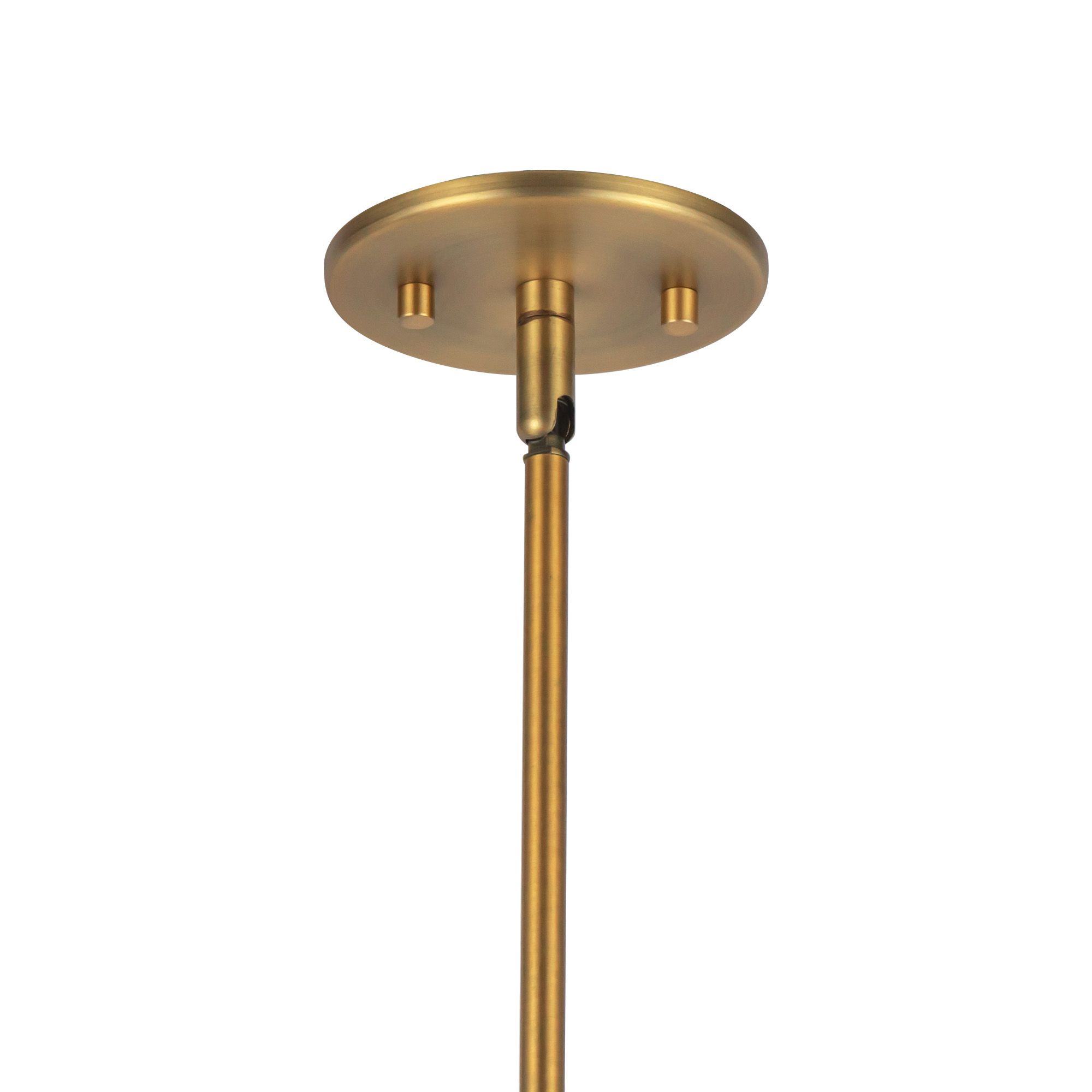 Alora Mood Chapelle E26 22-in Aged Gold/White Linen Pendant