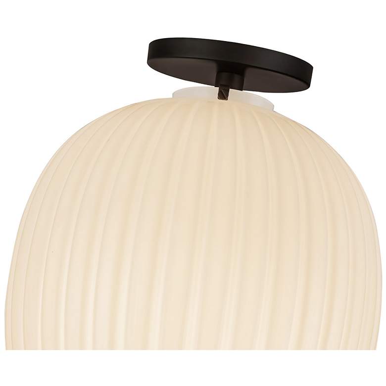 Image 2 Alora Mood Cherise E26 12-in Black/Glass Semi-Flush Mount more views