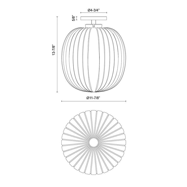 Image 4 Alora Mood Cherise E26 12-in Gold/Glass Semi-Flush Mount more views
