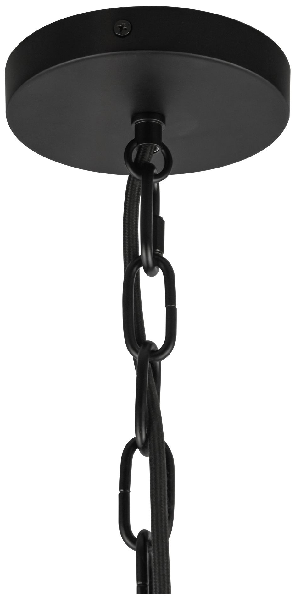 Image 4 Alora Mood Cherise E26 12-in Matte Black/Glossy Ribbed Opal Glass Pendant more views