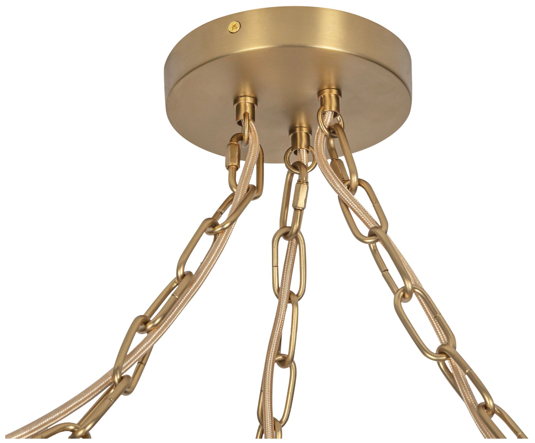 Image 4 Alora Mood Cherise E26 3-Light Brushed Gold/Glossy Ribbed Opal Pendant more views