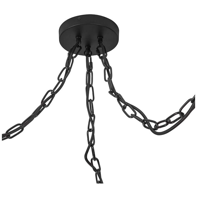 Image 4 Alora Mood Cherise E26 3-Light Matte Black/Glossy Ribbed Opal Pendant more views