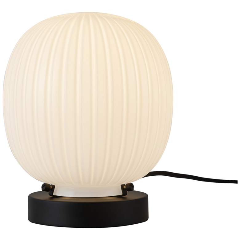 Image 1 Alora Mood Cherise E26 7-in Black/Glossy Opal Glass Socket Table Lamp
