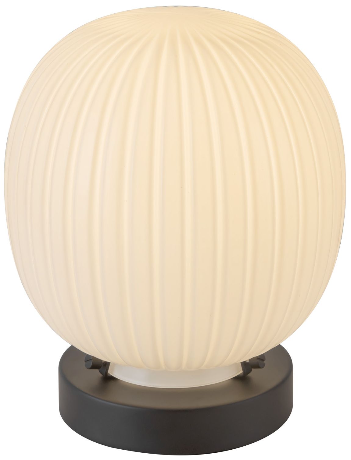Image 2 Alora Mood Cherise E26 7-in Black/Glossy Opal Glass Socket Table Lamp more views