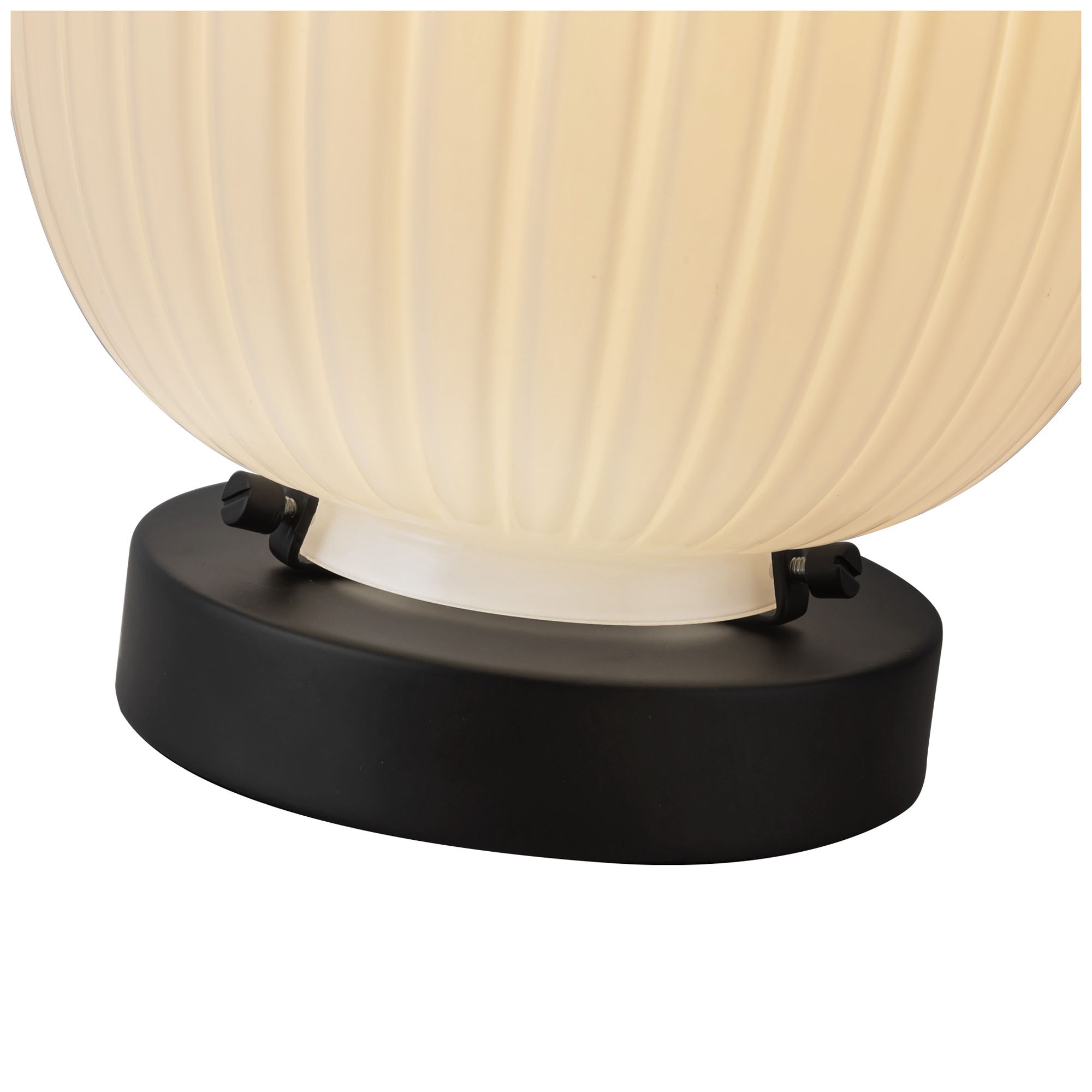 Image 3 Alora Mood Cherise E26 7-in Black/Glossy Opal Glass Socket Table Lamp more views