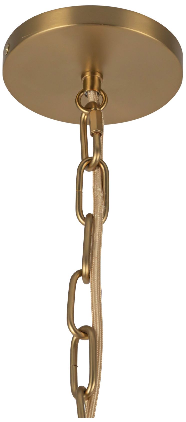 Image 4 Alora Mood Cherise E26 7-in Brushed Gold/Glossy Ribbed Opal Glass Pendant more views