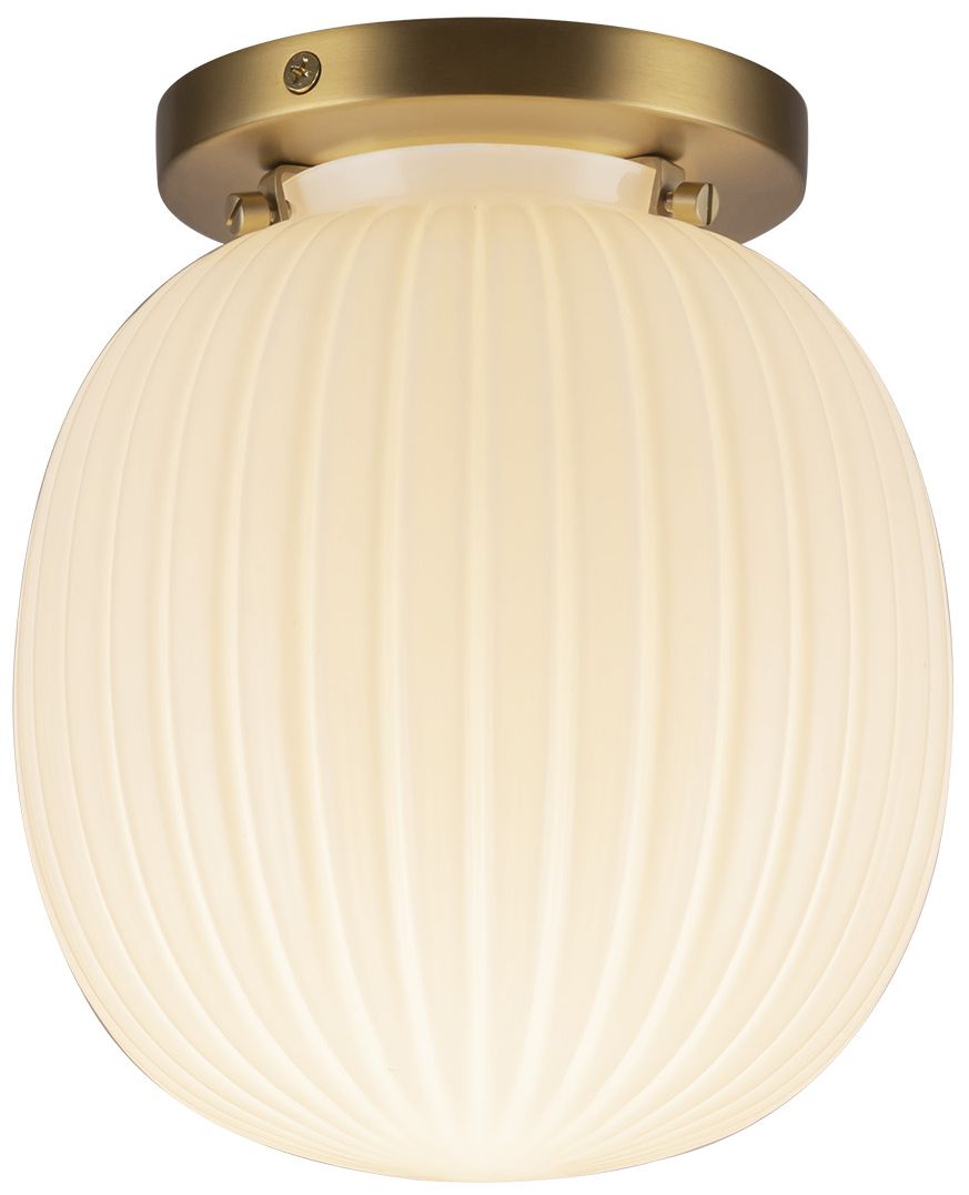 Image 2 Alora Mood Cherise E26 7-in Gold/Glass Semi-Flush Mount more views