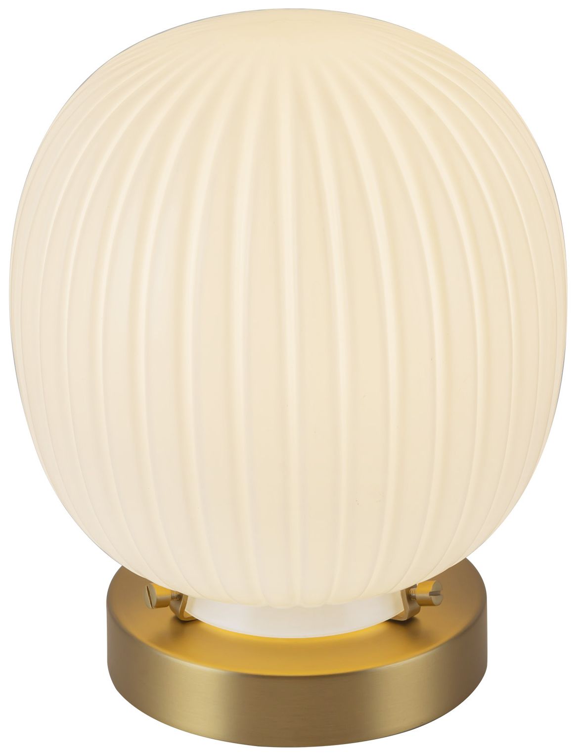 Image 2 Alora Mood Cherise E26 7-in Gold/Glossy Ribbed Opal Glass Socket Table Lamp more views