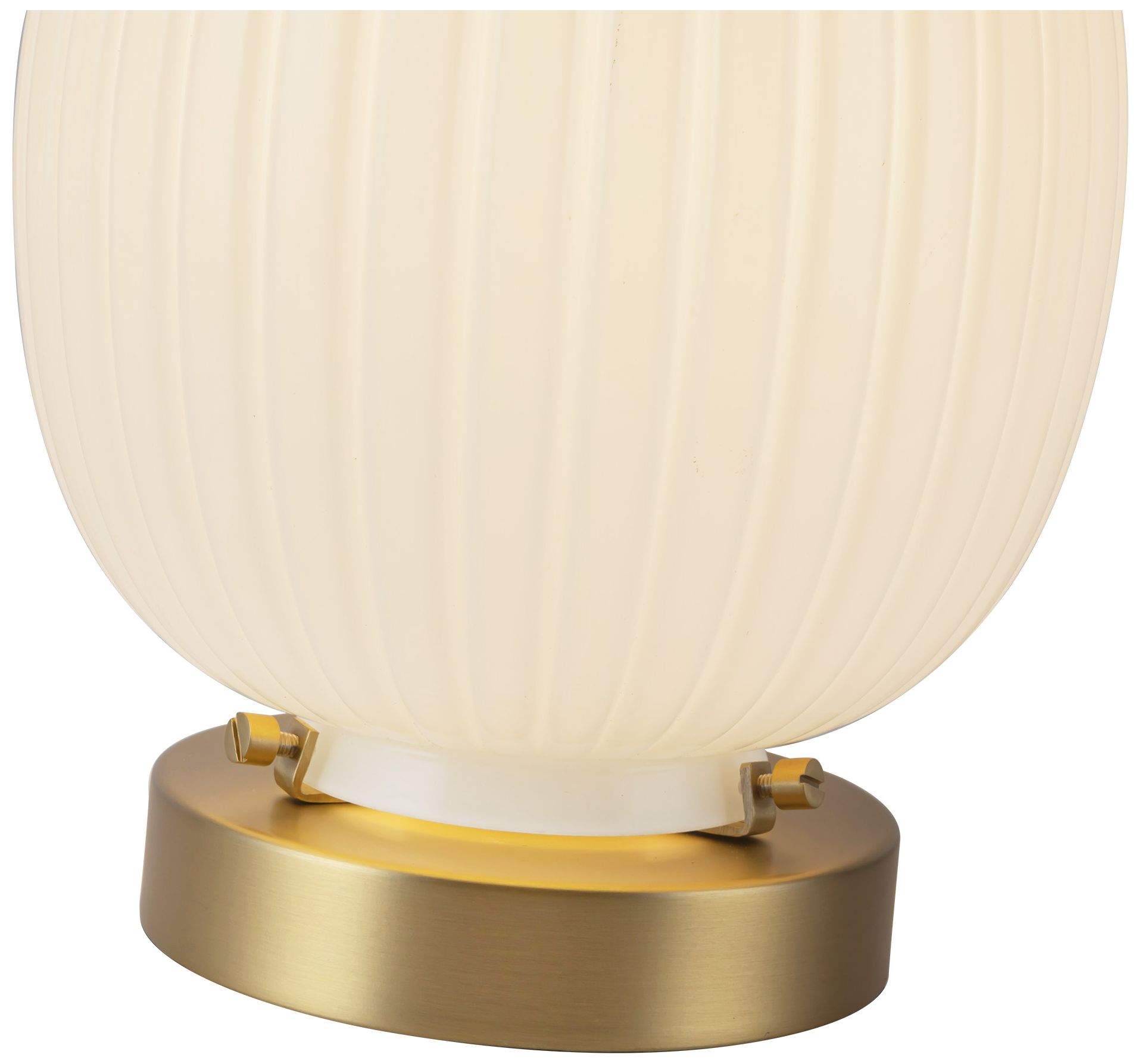 Image 3 Alora Mood Cherise E26 7-in Gold/Glossy Ribbed Opal Glass Socket Table Lamp more views