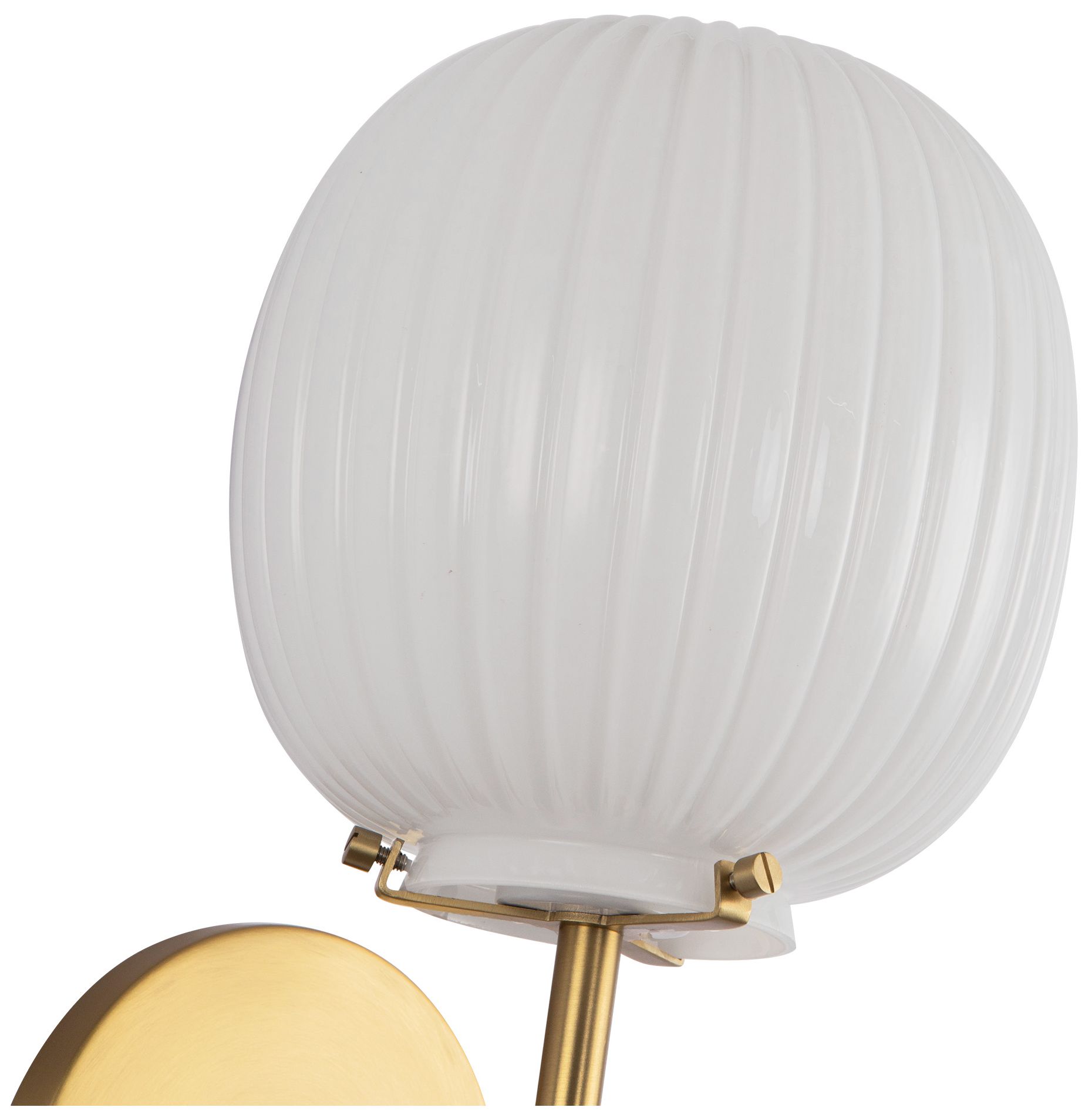 Image 3 Alora Mood Cherise E26 7-in Gold/Glossy Ribbed Opal Glass Wall Vanity more views