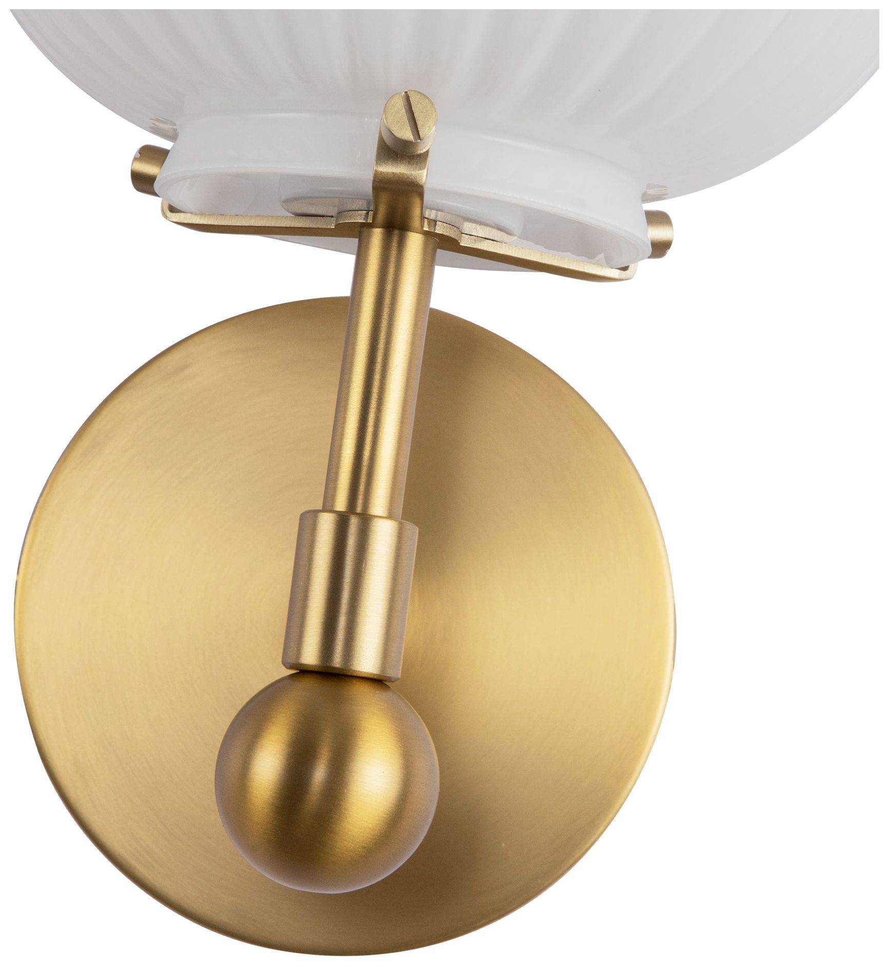 Image 5 Alora Mood Cherise E26 7-in Gold/Glossy Ribbed Opal Glass Wall Vanity more views