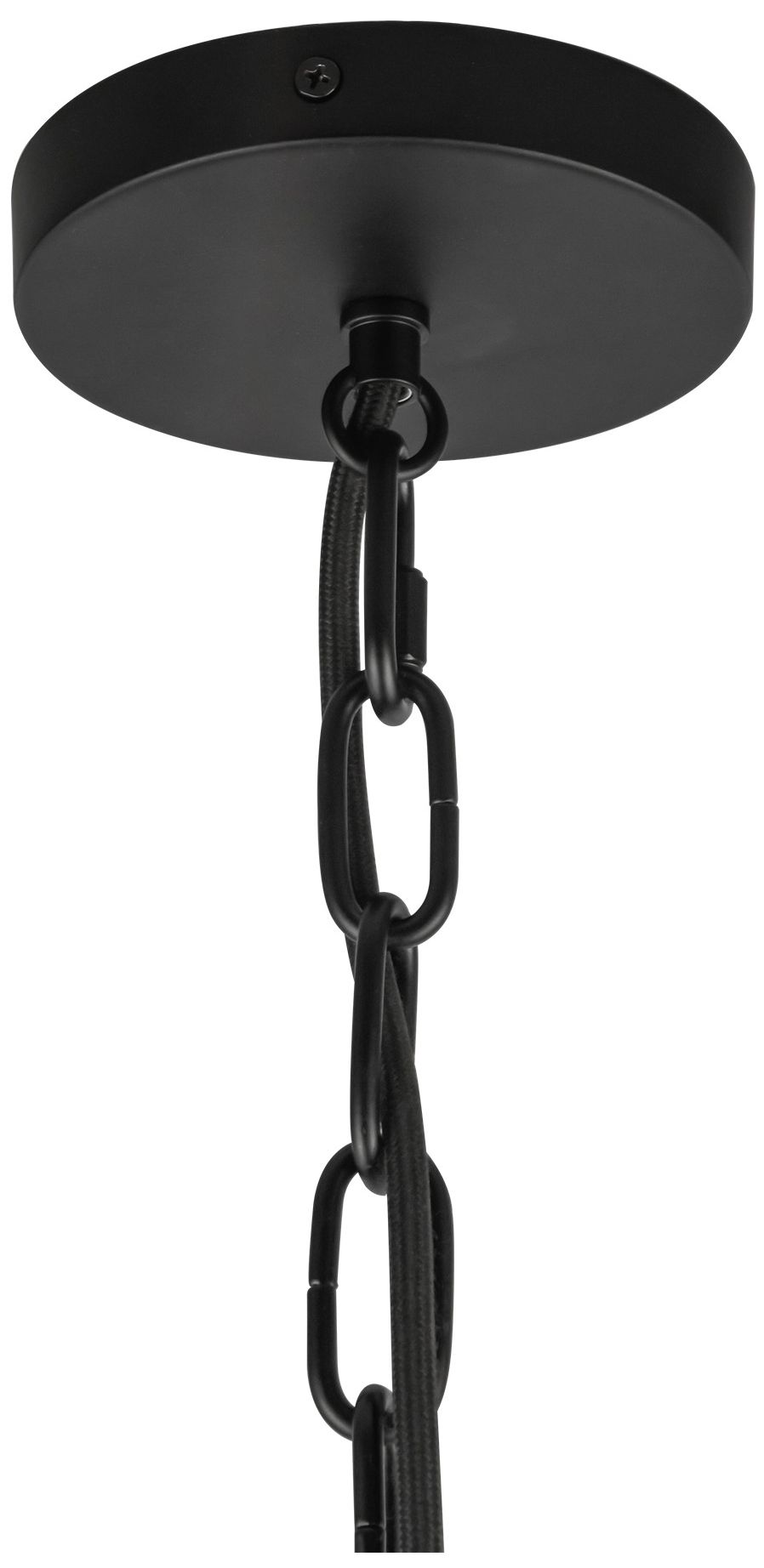 Image 5 Alora Mood Cherise E26 7-in Matte Black/Glossy Ribbed Opal Glass Pendant more views