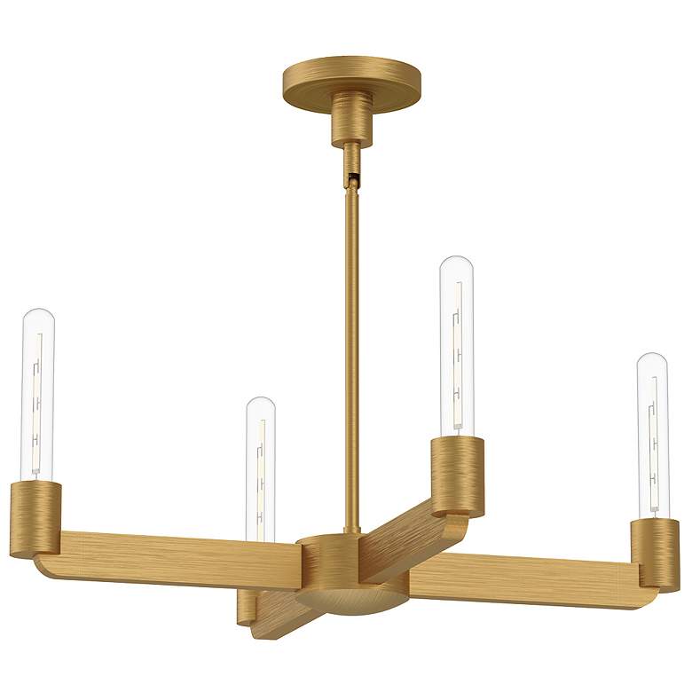 Image 1 Alora Mood Claire E26 25-in Aged Gold Chandelier