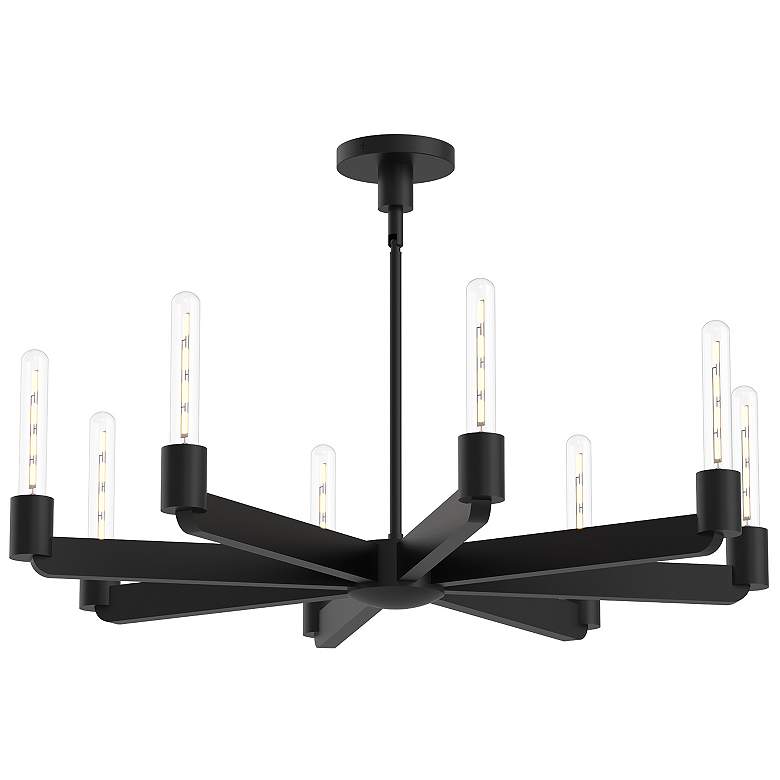 Image 1 Alora Mood Claire E26 32-in Matte Black Chandelier