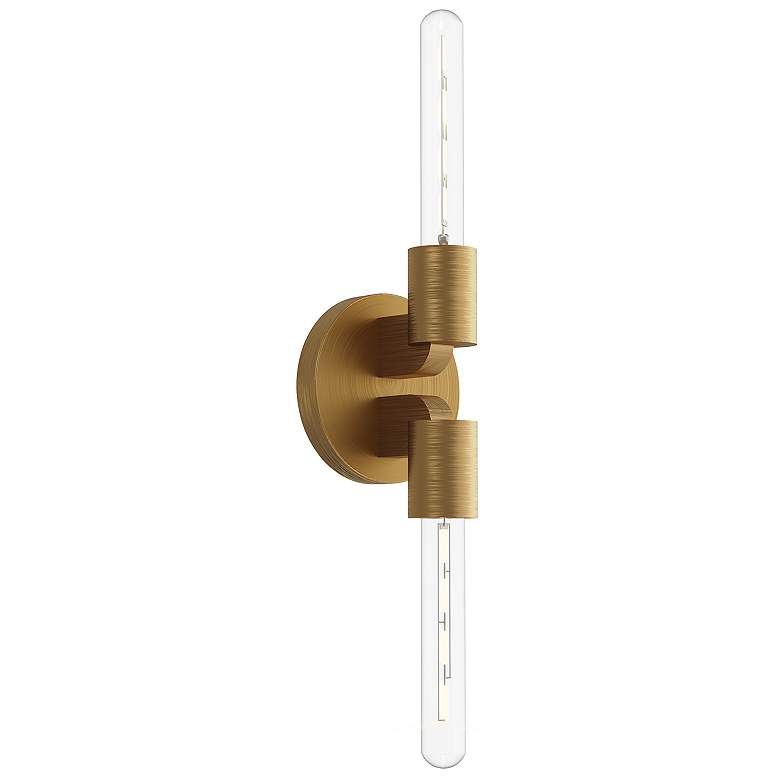 Image 1 Alora Mood Claire E26 5-in Aged Gold Wall Vanity