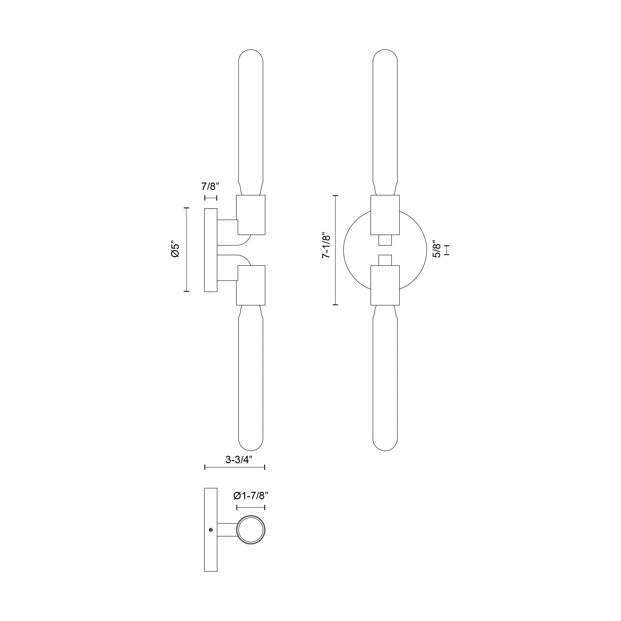 Image 2 Alora Mood Claire E26 5-in Aged Gold Wall Vanity more views