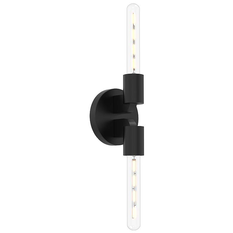 Image 1 Alora Mood Claire E26 5-in Matte Black Wall Vanity