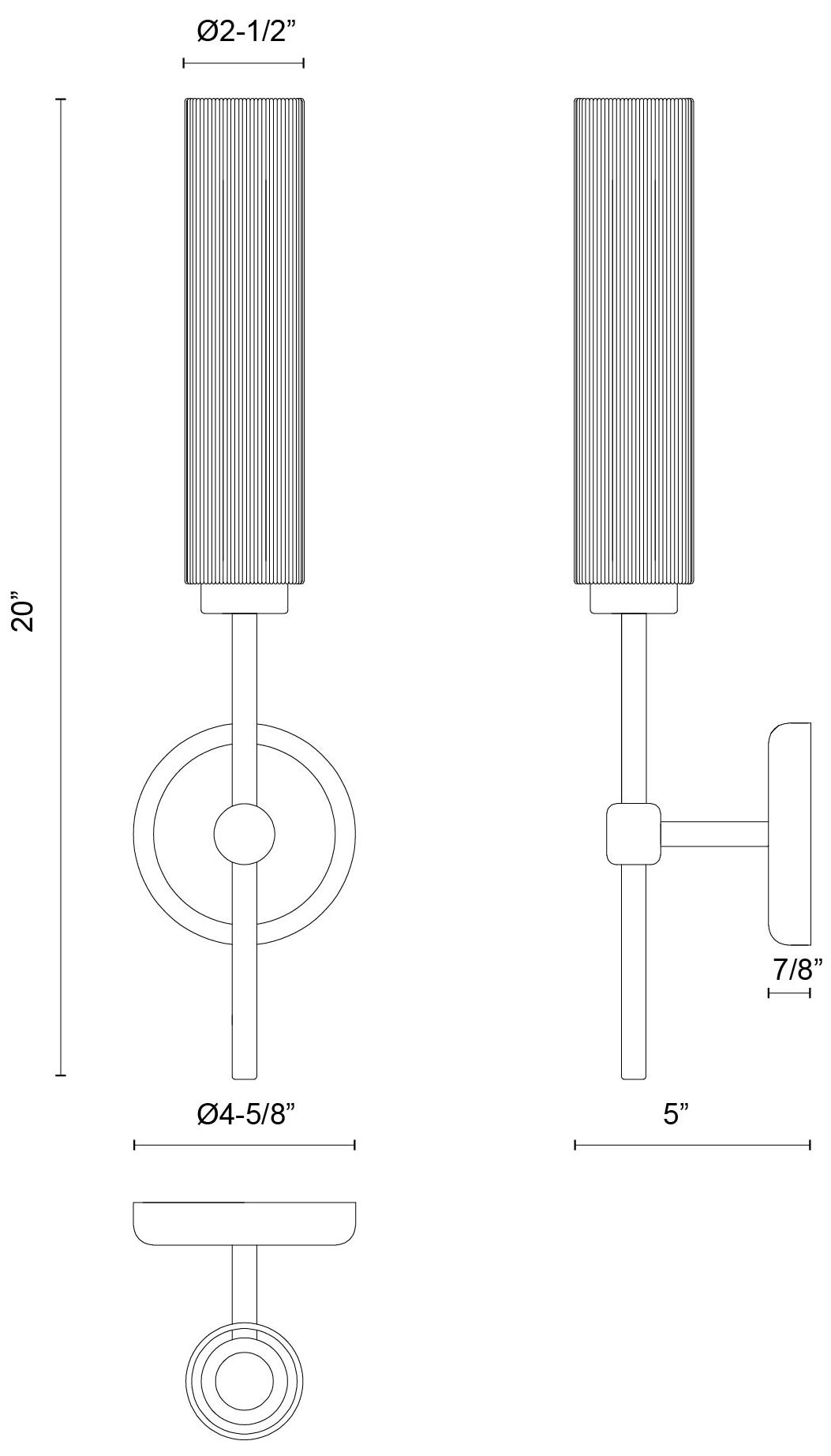 Image 6 Alora Mood Colby E26 20-in Matte Black/Tan Jute Wall Vanity more views
