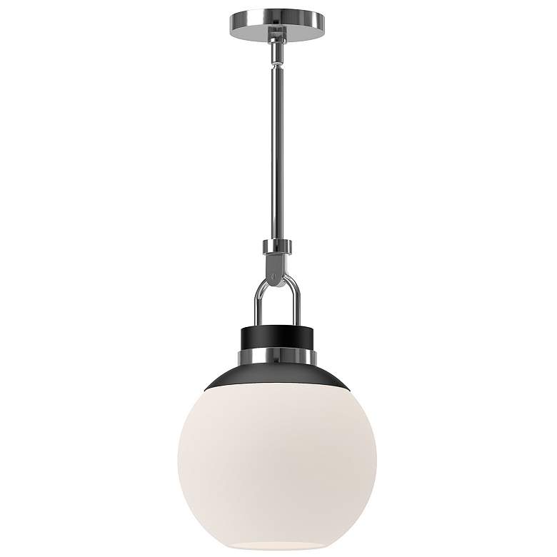 Image 1 Alora Mood Copperfield E26 12-in Chrome/Opal Matte Glass Pendant