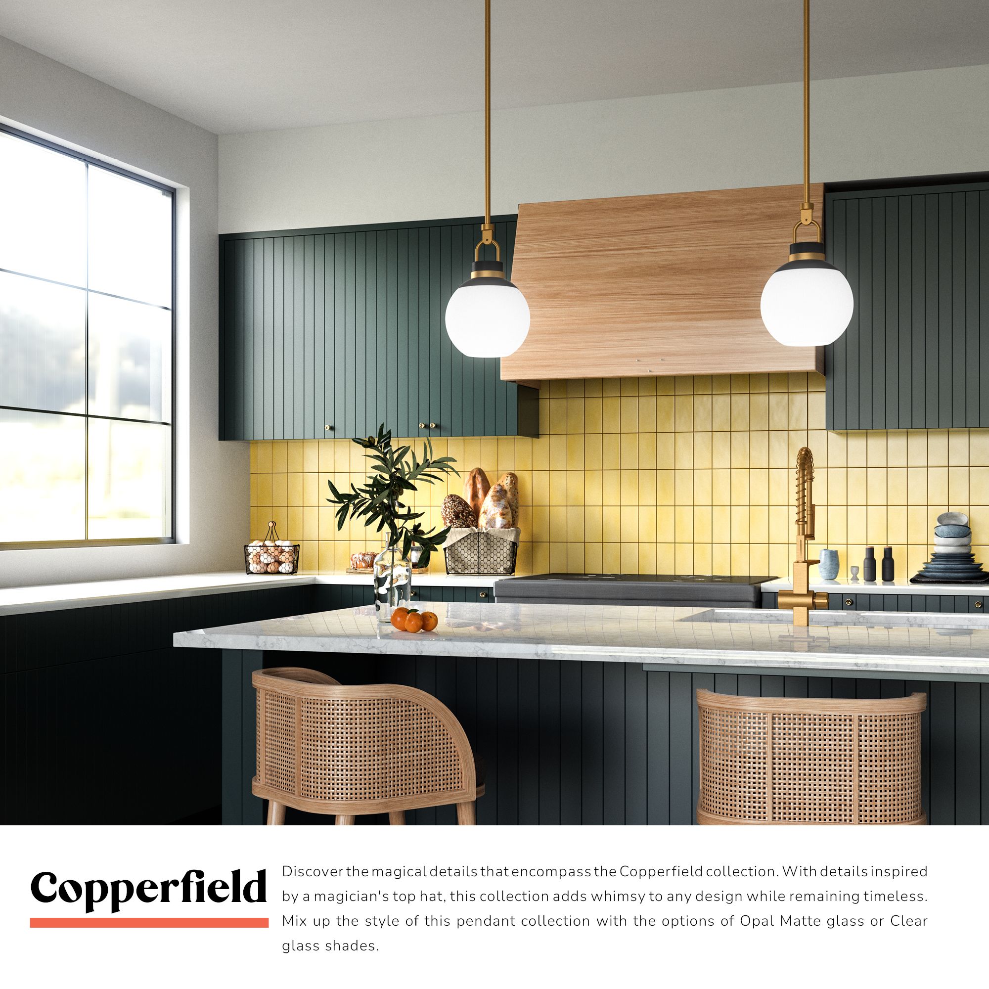 Image 3 Alora Mood Copperfield E26 16-in Chrome/Opal Matte Glass Pendant more views