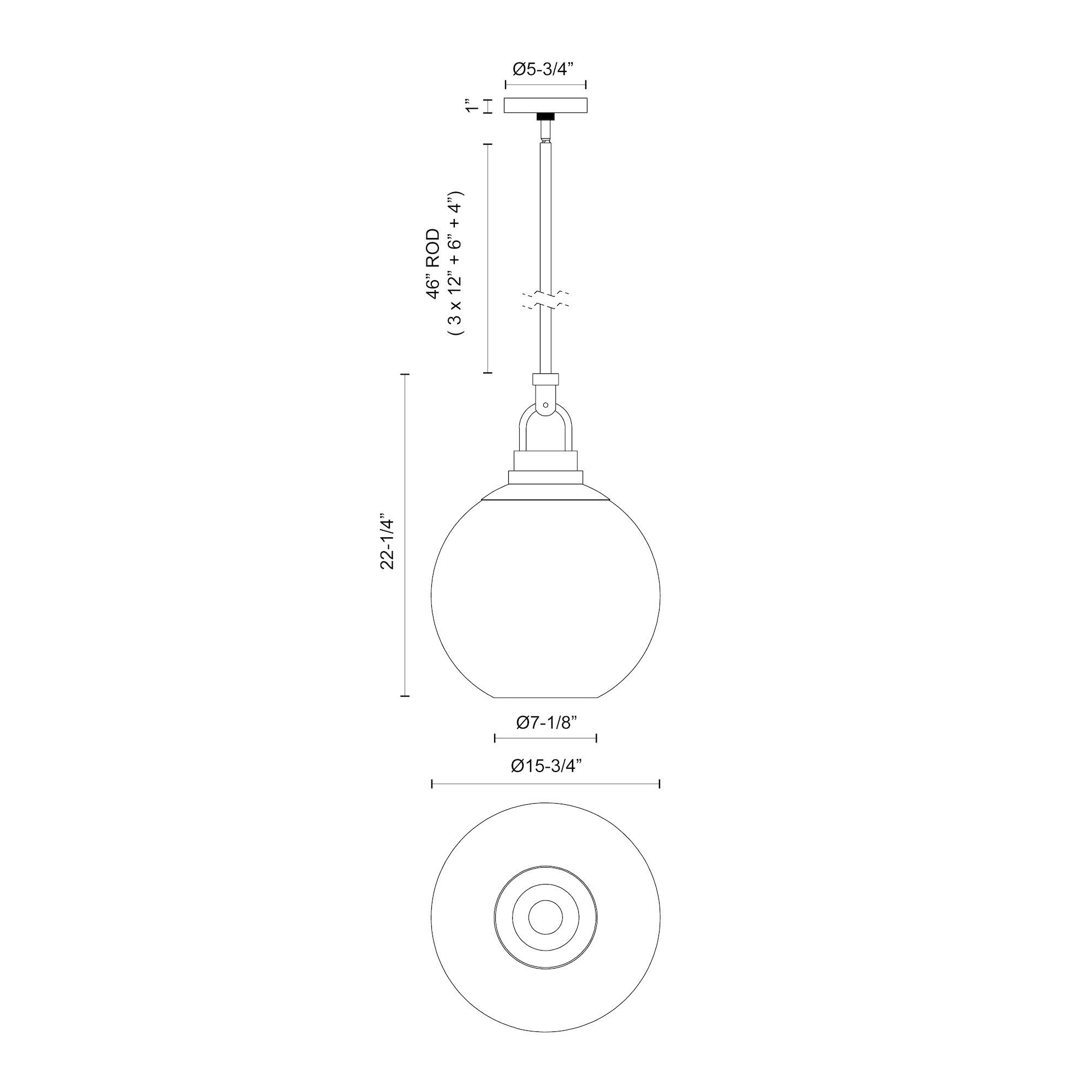 Image 5 Alora Mood Copperfield E26 16-in Chrome/Opal Matte Glass Pendant more views