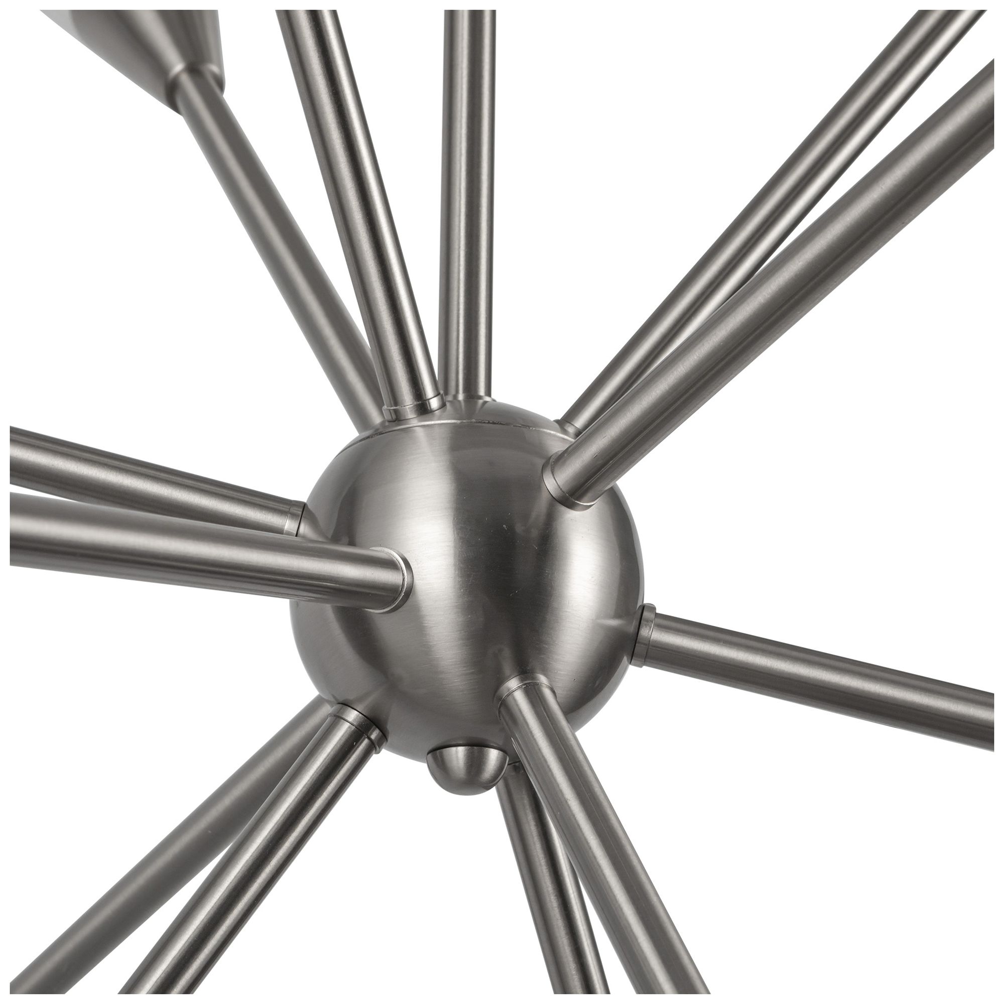 Image 5 Alora Mood Cosmo E12 39-in Nickel/Glossy Opal Socket Chandelier more views