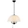 Alora Mood Crosby E12 18-in Matte Black Pendant