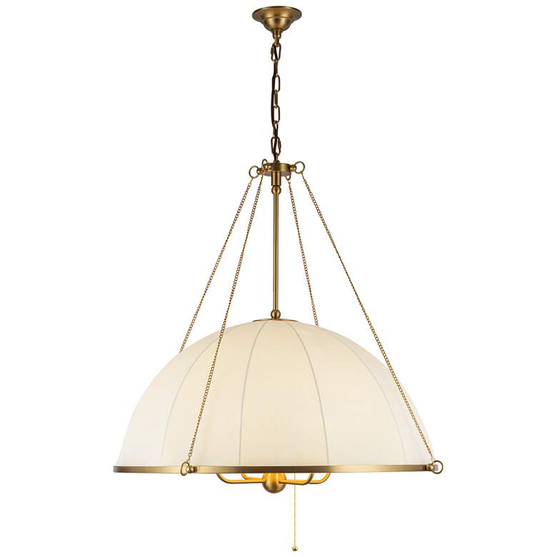 Image 1 Alora Mood Crosby E12 33-in Brushed Gold Socket Chandelier